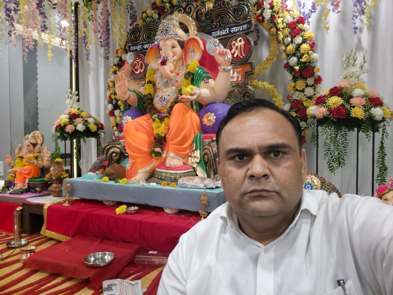 તા.૦૯-૦૯-૨૦૨૪ ના રોજ મારા ફેમિલી સાથે દ્વારકા સોસાયટી બાબેનમાં ગણેશ દર્શન કર્યા.